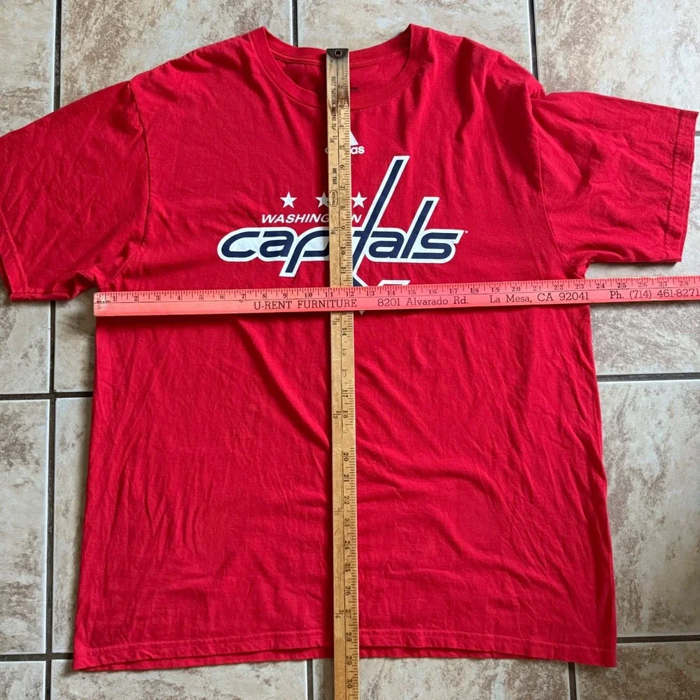 Washington Capitals Short Sleeve T Shirt Adidas Red SIze XLarge‎ NHL Hockey